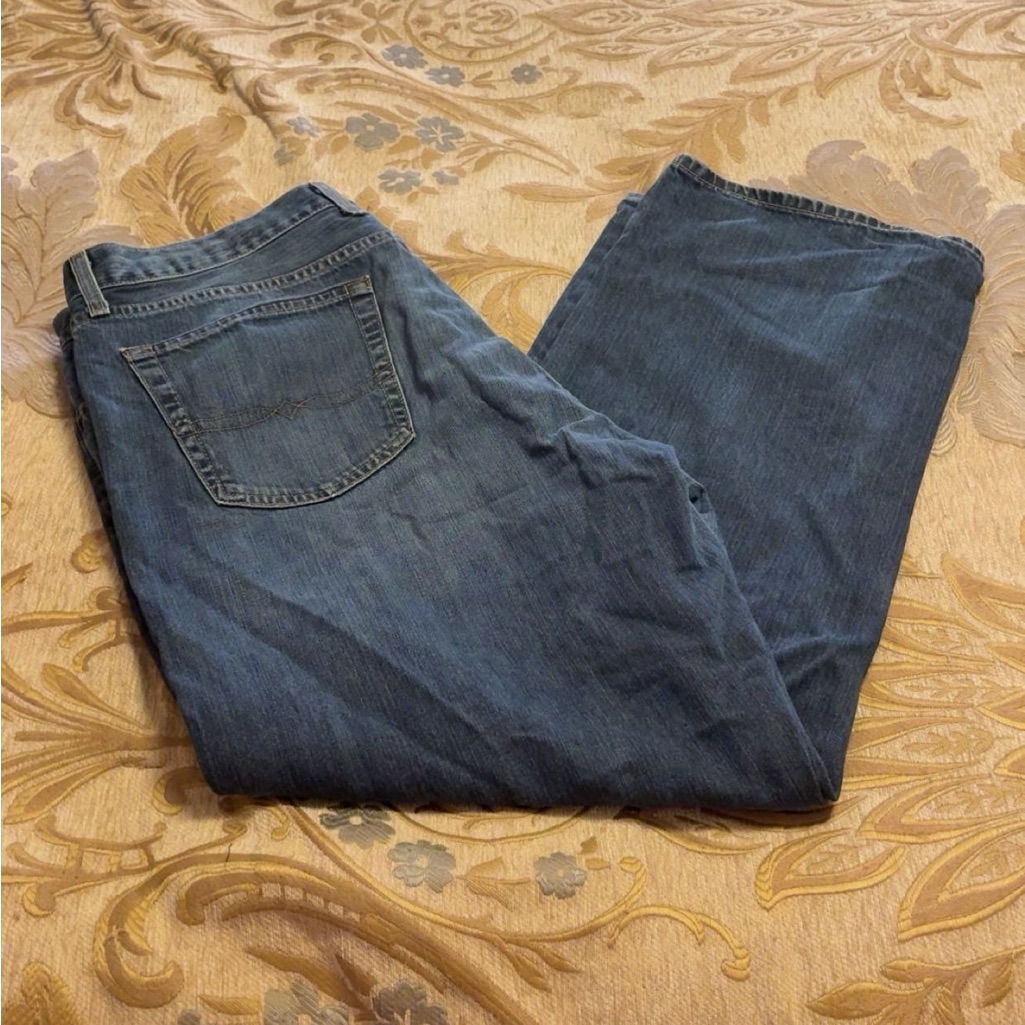 Lucky Brand Mens Blue Denim Relaxed Fit Jeans